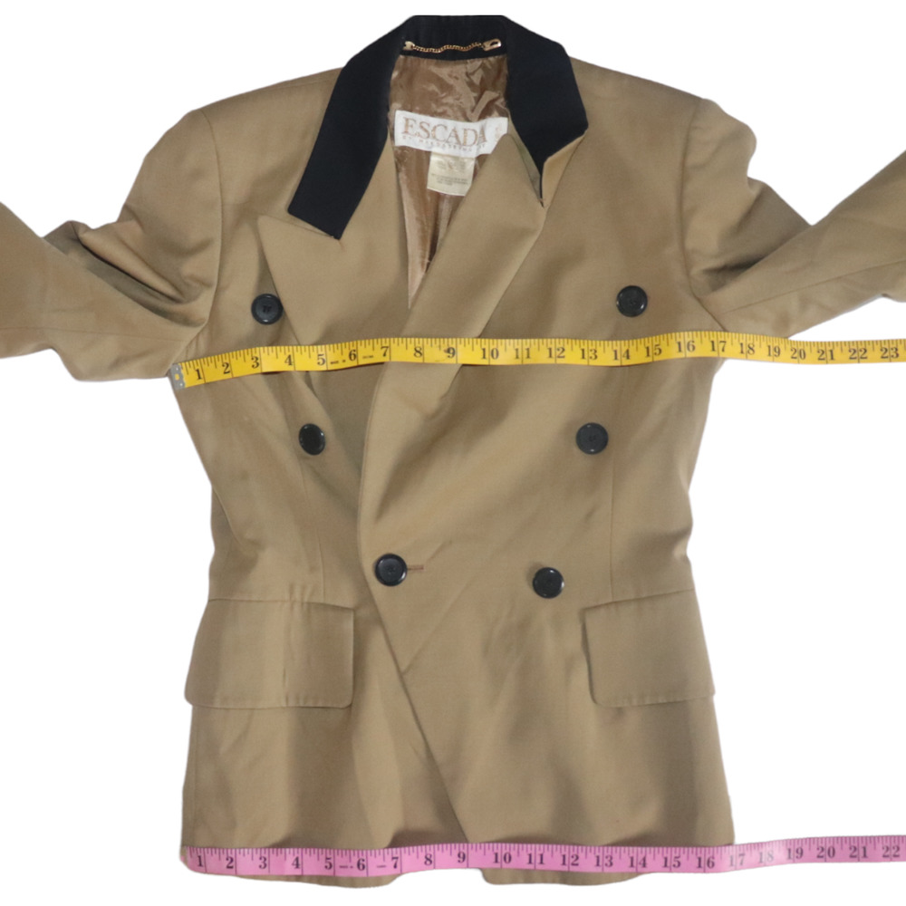 Escada by Margaretha Ley Vintage Blazer Size 34 - Picture 5 of 12
